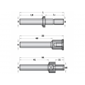 CMT Tŕň tanierovej frézy s podložkami S=12mm                          