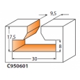 CMT Fréza na cylindrické drážky D30x17,5 d9,5 S=12mm                        