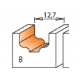 CMT profilová fréza čelná R2 D12,7x8 S=8mm HM 