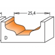 CMT profilová fréza čelná R3,2 D25,4x9,5 S=12mm HM 