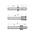 CMT Tŕň tanierovej frézy s ložiskom Typ 1B L=55 S=8mm                   