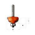 CMT Zaobľovacia fréza vypuklá s osadením R8 D31,7x14,3 S=6m                             