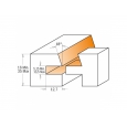 CMT Sada fréz na nábytkové dvierka so skosením S=12mm HM                        